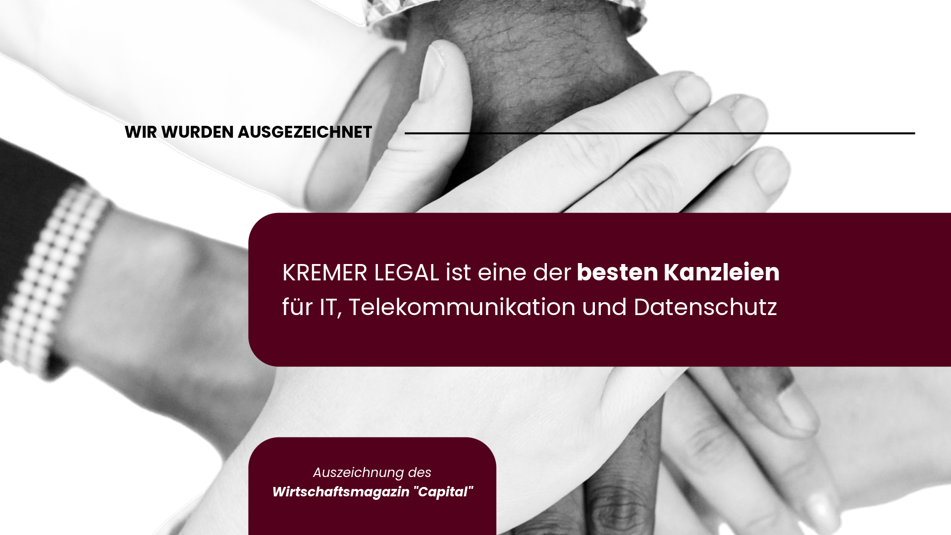 Auszeichnung als als eine der besten Anwaltskanzleien